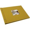 Goldbuch schroefdekselalbum Bella Vista mosterd 39x31 cm 40 zwarte paginas