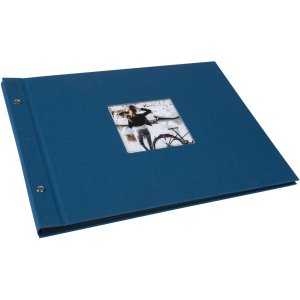 Goldbuch schroefdekselalbum Bella Vista Petrol 39x31 cm 40 zwarte paginas