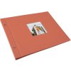 Goldbuch schroefdekselalbum Bella Vista zalm 39x31 cm 40 zwarte paginas