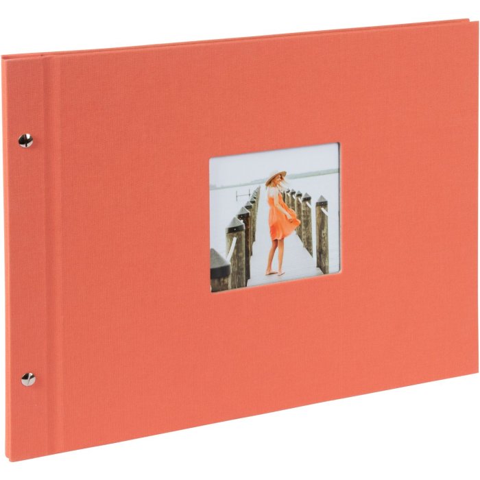 Goldbuch schroefdekselalbum Bella Vista zalm 39x31 cm 40 witte paginas