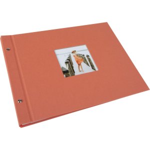 Goldbuch schroefdekselalbum Bella Vista zalm 39x31 cm 40 witte paginas