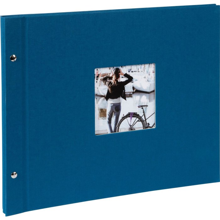 Goldbuch schroefdekselalbum Bella Vista petrol 39x31 cm 40 witte paginas