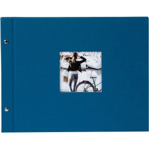 Goldbuch schroefdekselalbum Bella Vista petrol 39x31 cm 40 witte paginas