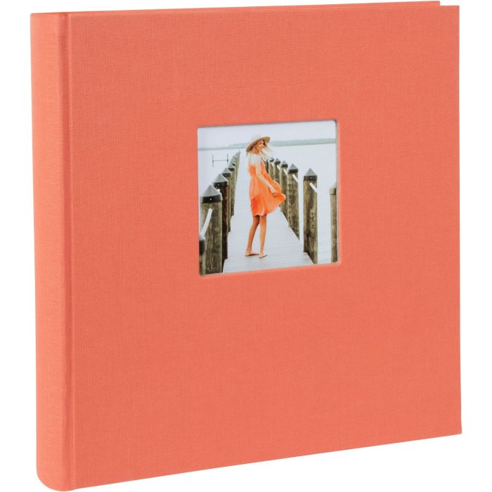Goldbuch Jumbo fotoalbum Bella Vista zalm 30x31 cm 100 witte paginas linnen