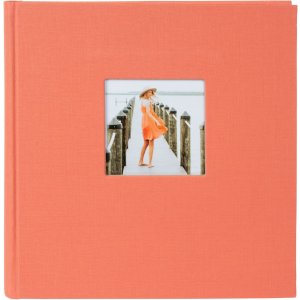 Goldbuch Jumbo fotoalbum Bella Vista zalm 30x31 cm 100 witte paginas linnen