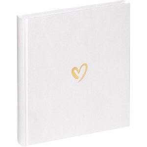 Walther linnen fotoalbum Emotion Wit 20x20 cm 40 witte...