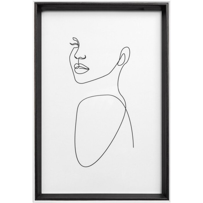 Walther houten lijst Silhouette 20x30 cm zwart MDF profiel helder glas