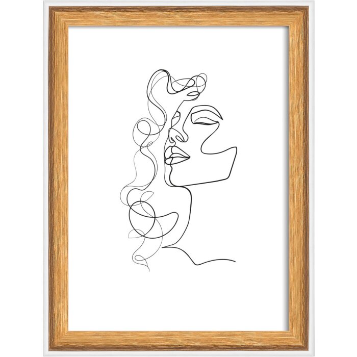 Walther houten lijst Silhouette 13x18 cm naturel MDF profiel helder glas displaystandaard