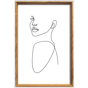 Walther houten lijst Silhouet MDF hout 10x15 cm tot 30x40 cm helder glas ruit
