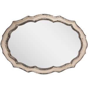 Clayre & Eef 52S303 Wandspiegel Beige, Bruin 52x3x75 cm