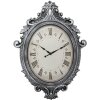 Clayre & Eef 5KL0236 Wandklok Zilverkleurig Beige 56x6x76 cm - 1xAA
