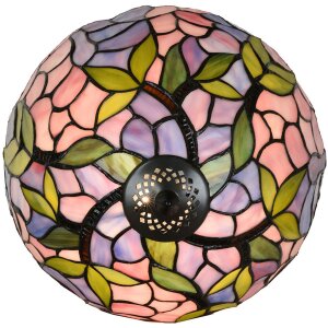 LumiLamp 5LL-6308 Tiffany tafellamp roze Ø 30x50 cm E27-max 1x60W