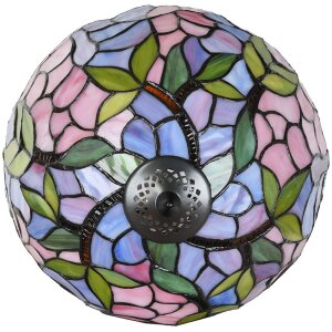 LumiLamp 5LL-6308 Tiffany tafellamp roze Ø 30x50 cm E27-max 1x60W