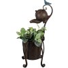 Clayre & Eef 5Y1160 Plantenhouder Bruin 24x22x62 cm