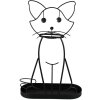 Clayre & Eef 5Y1165 Paraplubak Kat Zwart 41x16x62 cm