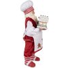 Clayre & Eef 65227 Kerstman Decoratie Rood Landelijke Stijl 16x8x28 cm