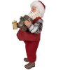 Clayre & Eef 65232 kerstdecoratie kerstman rood 16x8x28 cm