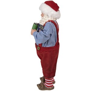 Clayre & Eef 65234 Kerstman Decoratie Rood 16x8x28 cm