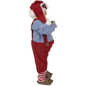 Clayre & Eef 65234 Kerstman Decoratie Rood 16x8x28 cm