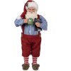 Clayre & Eef 65234 Kerstman Decoratie Rood 16x8x28 cm