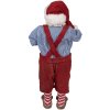 Clayre & Eef 65234 Kerstman Decoratie Rood 16x8x28 cm