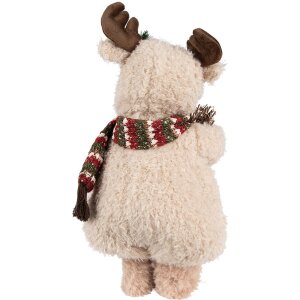 Clayre & Eef 65255 Decoratieve Beer Beige Bruin 20x20x38 cm Landelijke Stijl