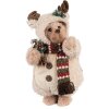 Clayre & Eef 65255 Decoratieve Beer Beige Bruin 20x20x38 cm Landelijke Stijl