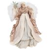 Clayre & Eef 65261 Decoratieve Engel Beige Roze 21x12x35 cm Kerstdecoratie