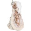 Clayre & Eef 65261 Decoratieve Engel Beige Roze 21x12x35 cm Kerstdecoratie