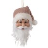 Clayre & Eef 65266 Hanger Kerstman Wit Roze 10x9x28 cm