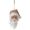 Clayre & Eef 65266 Hanger Kerstman Wit Roze 10x9x28 cm