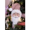 Clayre & Eef 65266 Hanger Kerstman Wit Roze 10x9x28 cm