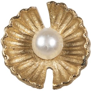 Clayre & Eef 65276 Deurknop Goudkleurig Ø 3x6 cm