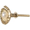 Clayre & Eef 65276 Deurknop Goudkleurig Ø 3x6 cm