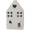 Clayre & Eef 6CE1588L Theelichthouder Kerst Cottage Beige 10x9x17 cm