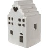 Clayre & Eef 6CE1588L Theelichthouder Kerst Cottage Beige 10x9x17 cm