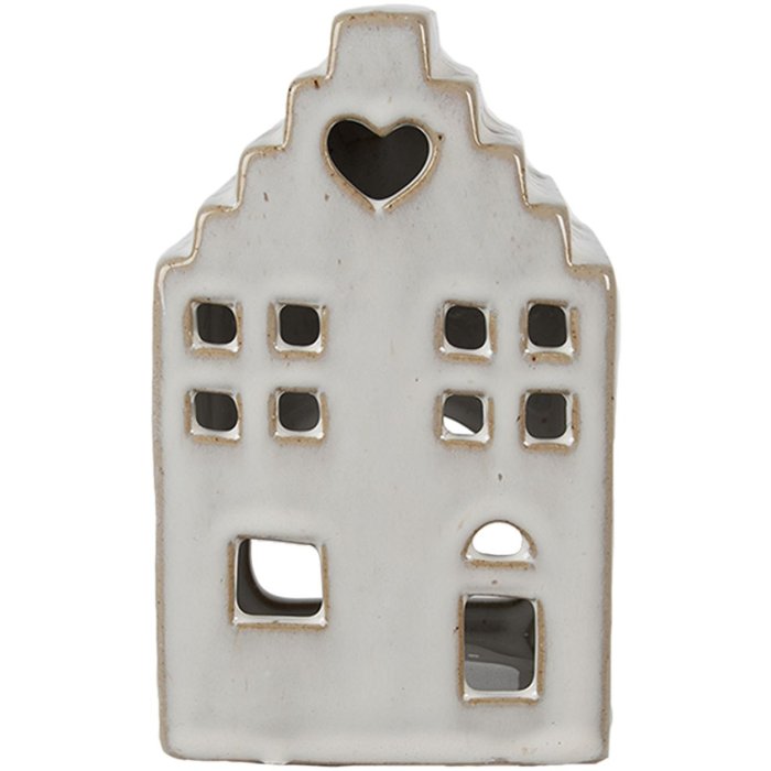 Clayre & Eef 6CE1588M Kaarshouder Kerst Cottage Beige 9x7x14 cm