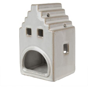 Clayre & Eef 6CE1588M Kaarshouder Kerst Cottage Beige 9x7x14 cm