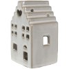 Clayre & Eef 6CE1588M Kaarshouder Kerst Cottage Beige 9x7x14 cm