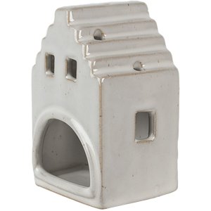 Clayre & Eef 6CE1588S Theelichthouder Kerst Cottage Beige 7x6x11 cm