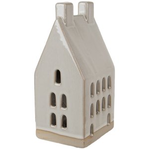 Clayre & Eef 6CE1591L Decoratiehuisje met LED Beige...