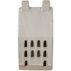 Clayre & Eef 6CE1591L Decoratiehuisje met LED Beige 9x8x18 cm