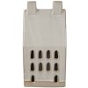 Clayre & Eef 6CE1591M Decoratiehuisje met LED Beige 8x6x15 cm