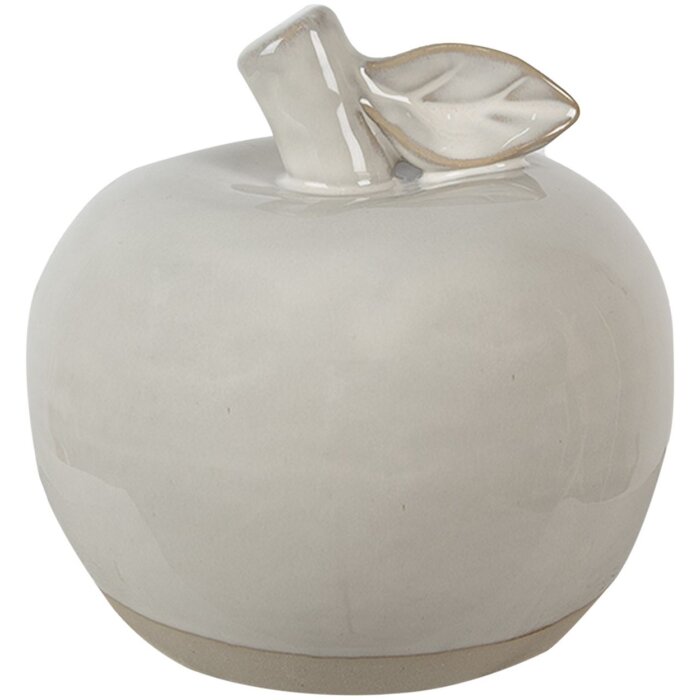 Clayre & Eef 6CE1592S Decoratieve Appel Beige Ø 8x8 cm