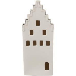 Clayre & Eef 6CE1598L Decoratiehuisje met LED Beige,...