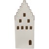 Clayre & Eef 6CE1598L Decoratiehuisje met LED Beige, Goudkleurig 8x8x20 cm
