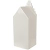 Clayre & Eef 6CE1598L Decoratiehuisje met LED Beige, Goudkleurig 8x8x20 cm