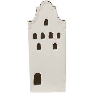 Clayre & Eef 6CE1599L Decoratiehuisje met LED Beige,...