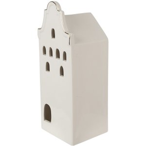 Clayre & Eef 6CE1599L Decoratiehuisje met LED Beige,...