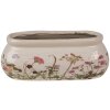 Clayre & Eef 6CE1602S Binnen Bloempot Roze Beige 18x7x7 cm